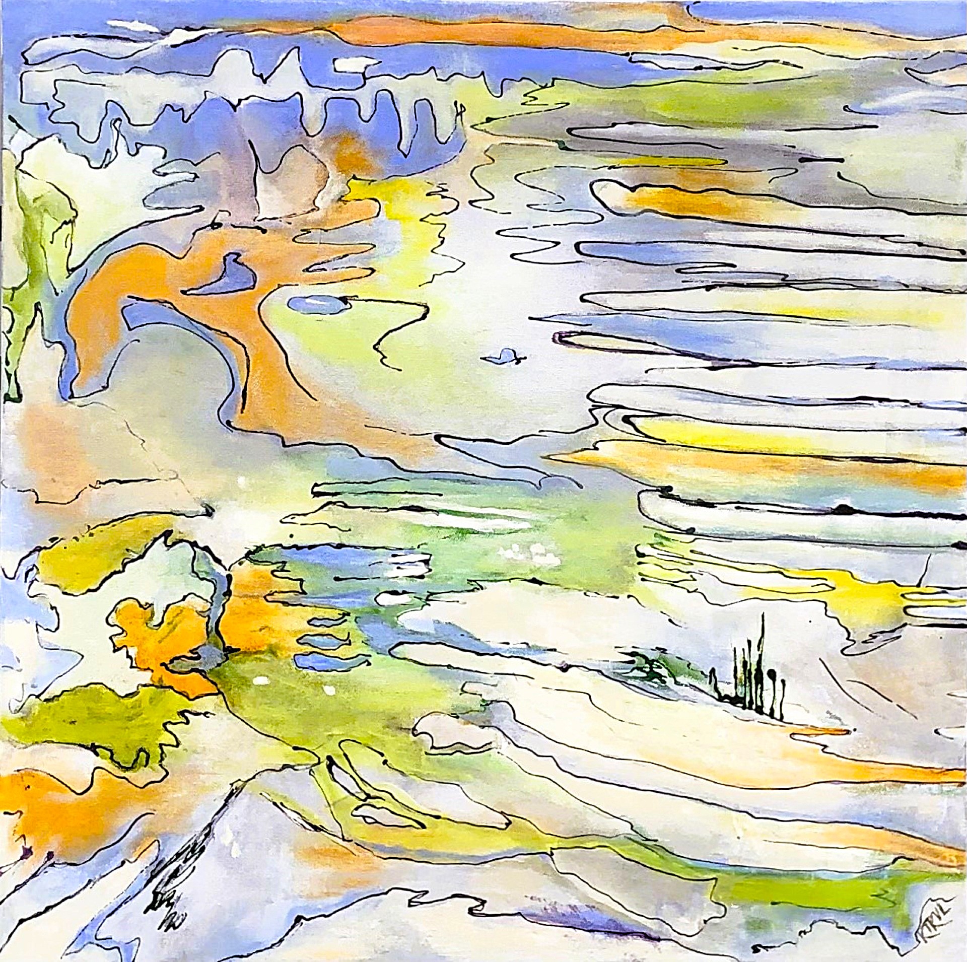 Click here to view Conceptual Terrain artwork by Kathleen Van Lieu