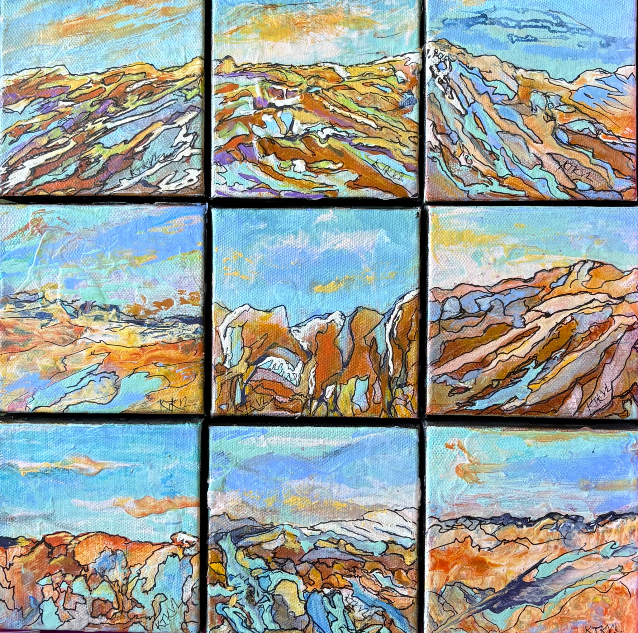Click here to view Geologic Time 9 pieces by Kathleen Van Lieu